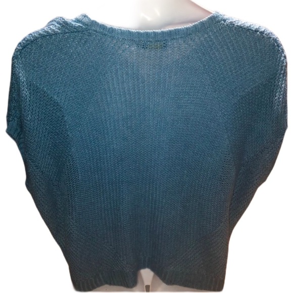 Polo Ralph Lauren Linen Turquoise Crocheted Top - Picture 5 of 10